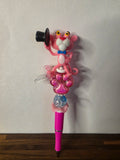 Pink Cat Beaded Pen