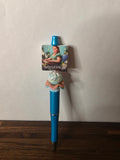 Regency Blue Beaded Pen