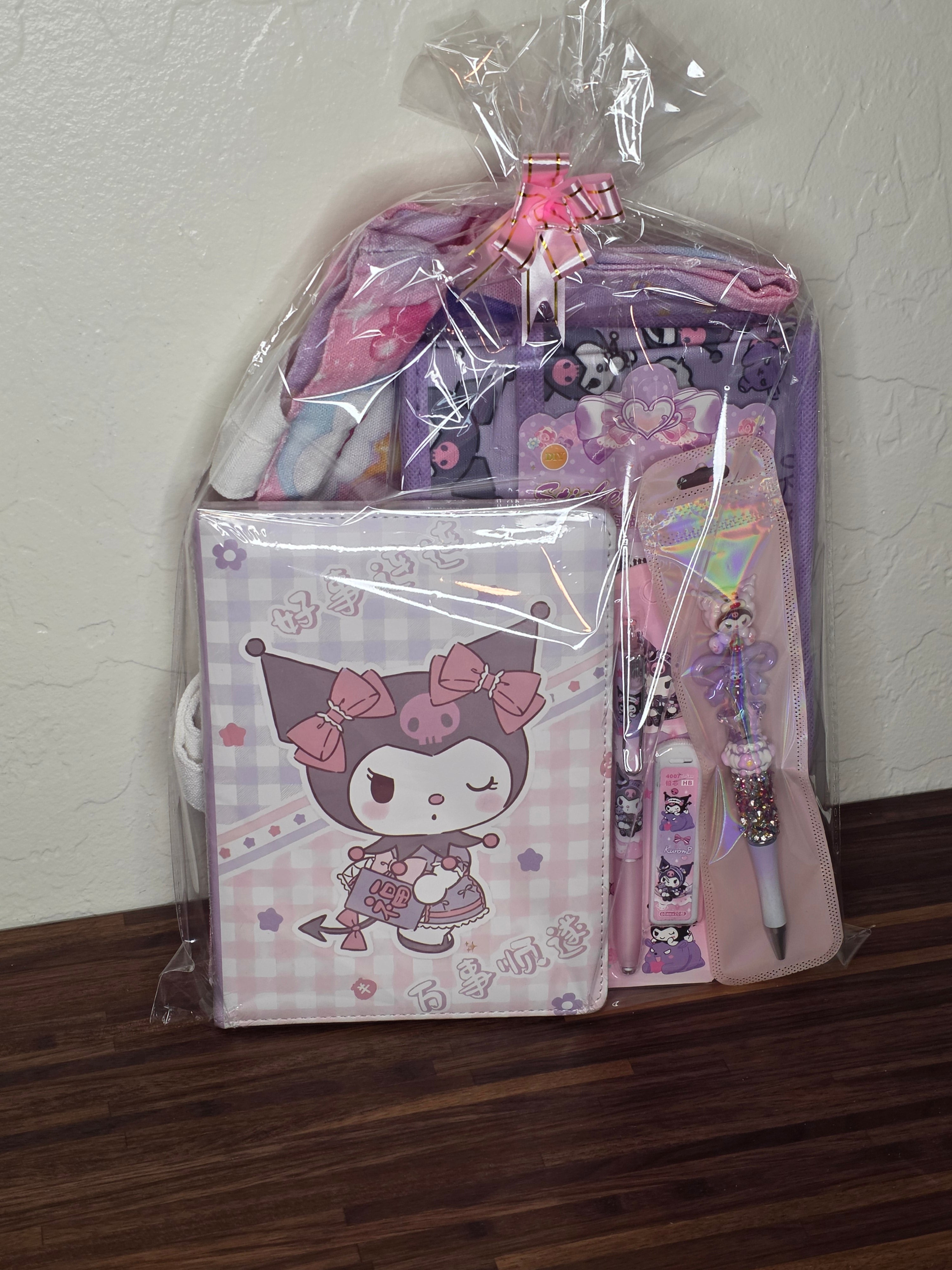 Kuku Dark Bow Bunny Stationery Bundle