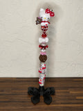 White Kitty & Bear Beaded Pen