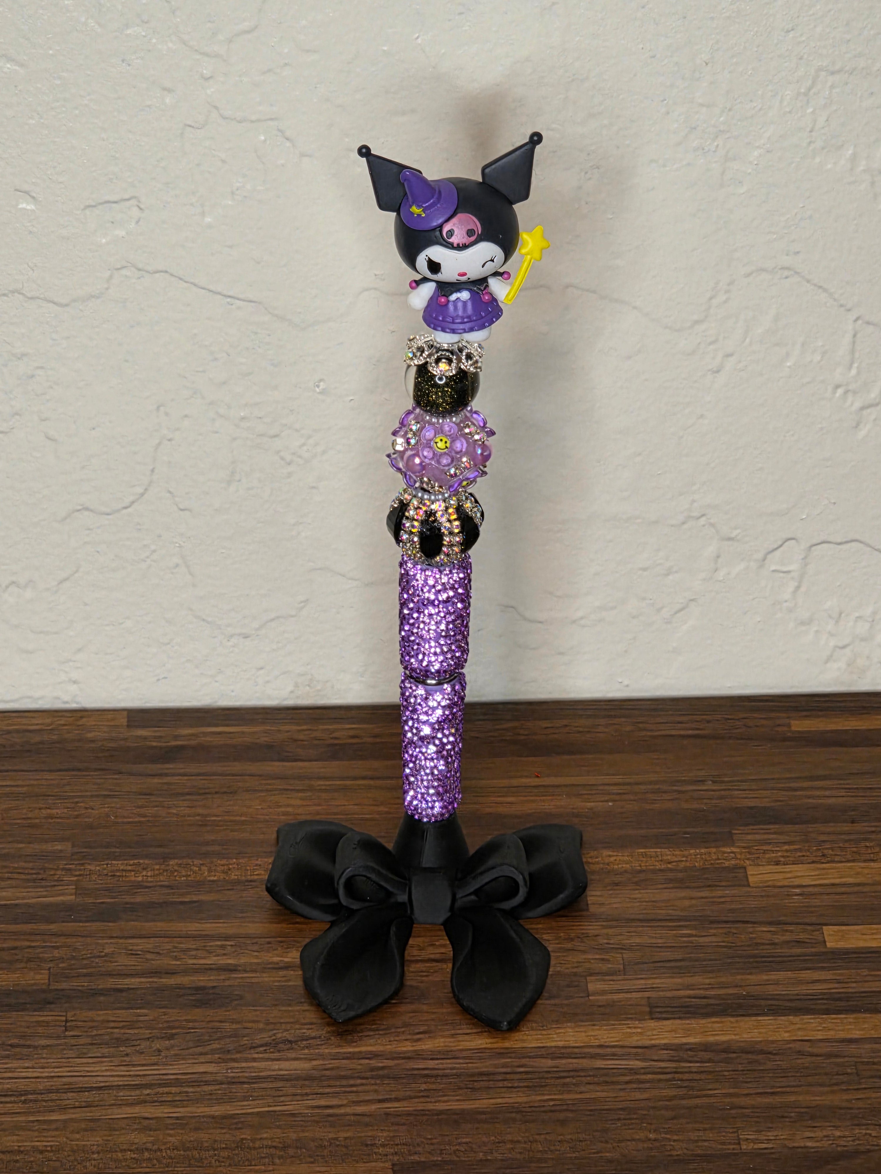 Dark Witch Character Beaded Pen