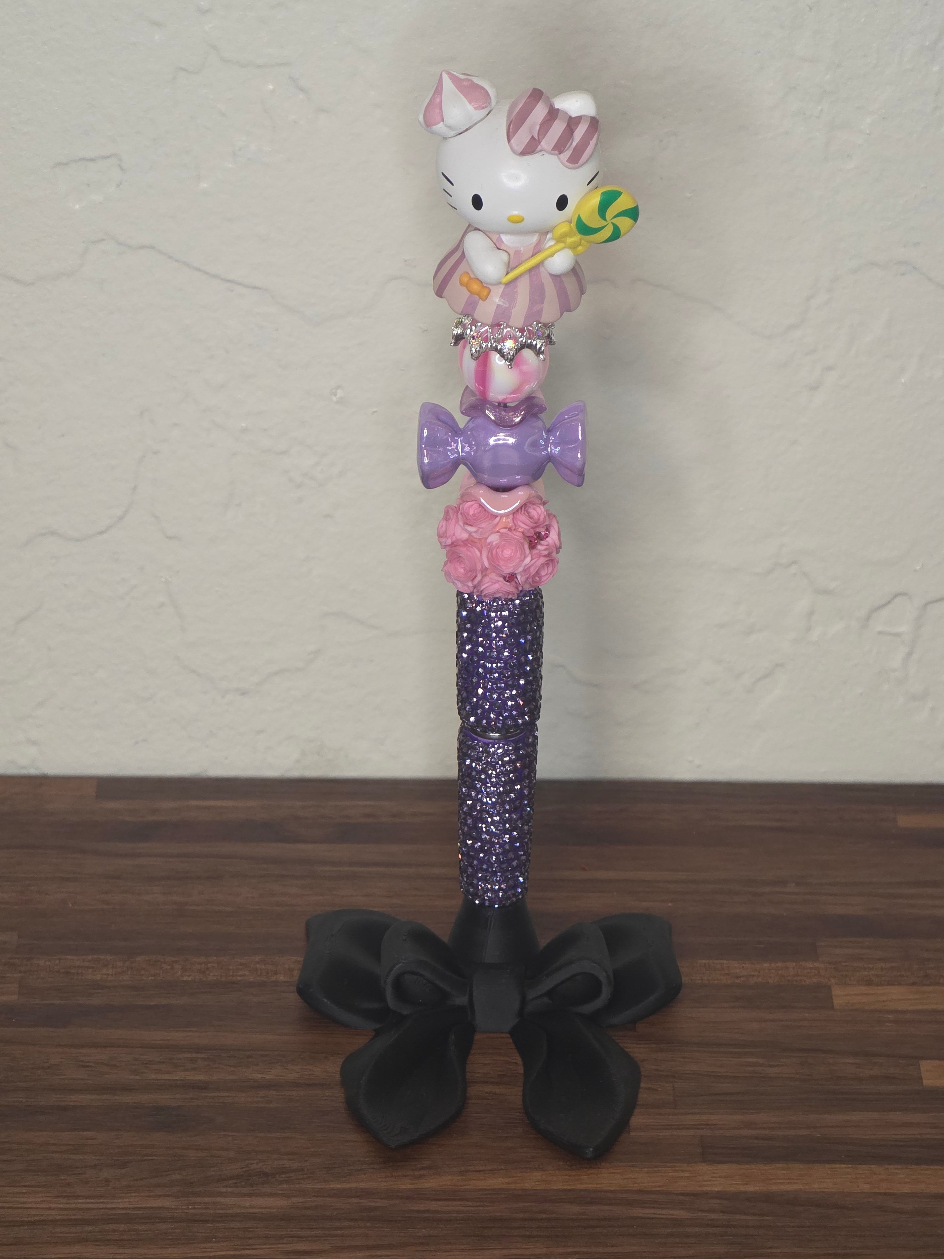 Candy Cat Character Beaded Pen