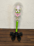 Dreamy Pastel Doll Figure Beaded Pen