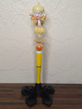 Blonde Girl and Cat Beaded Pen
