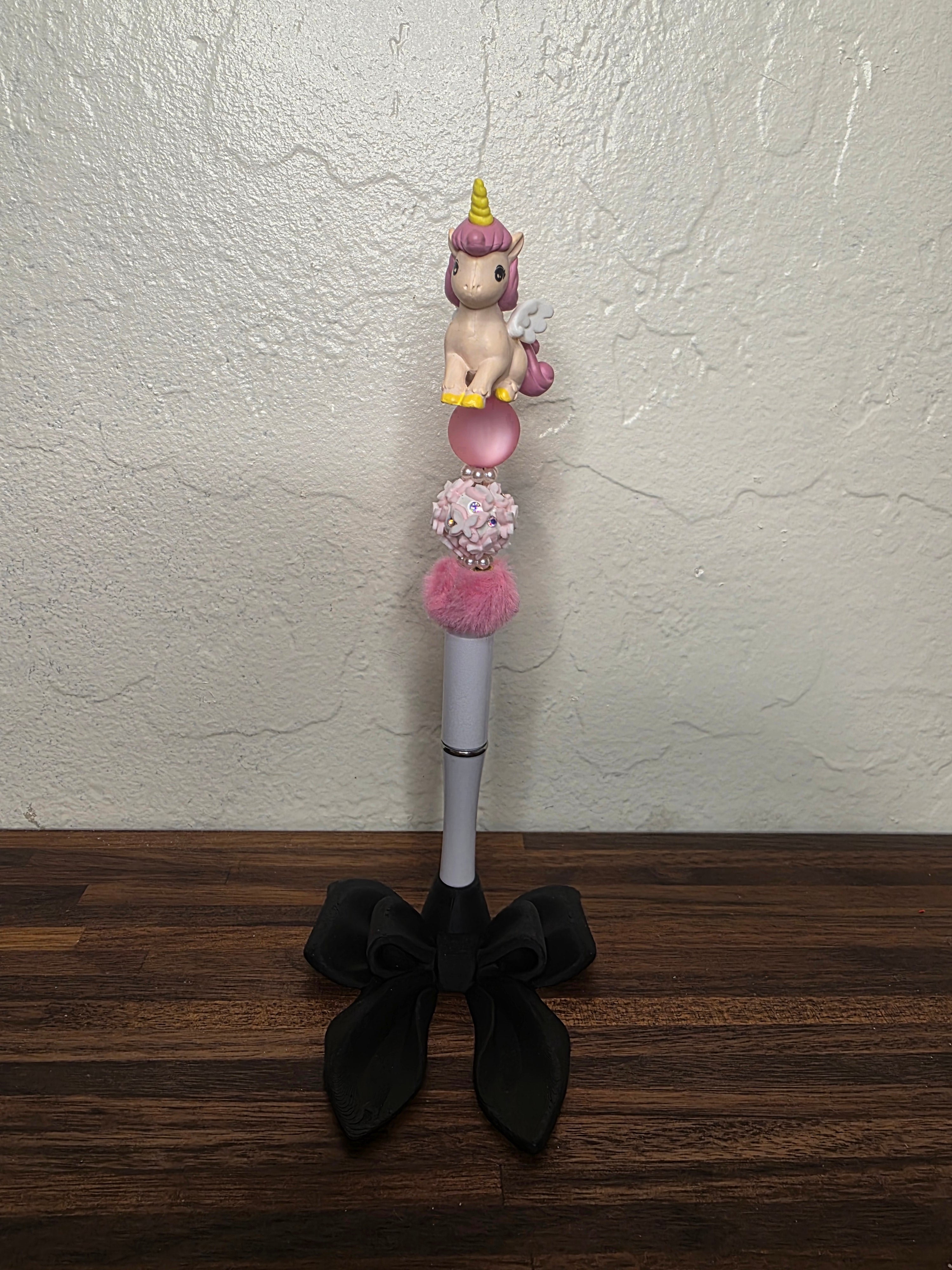 Unicorn Figurine Beaded Pen