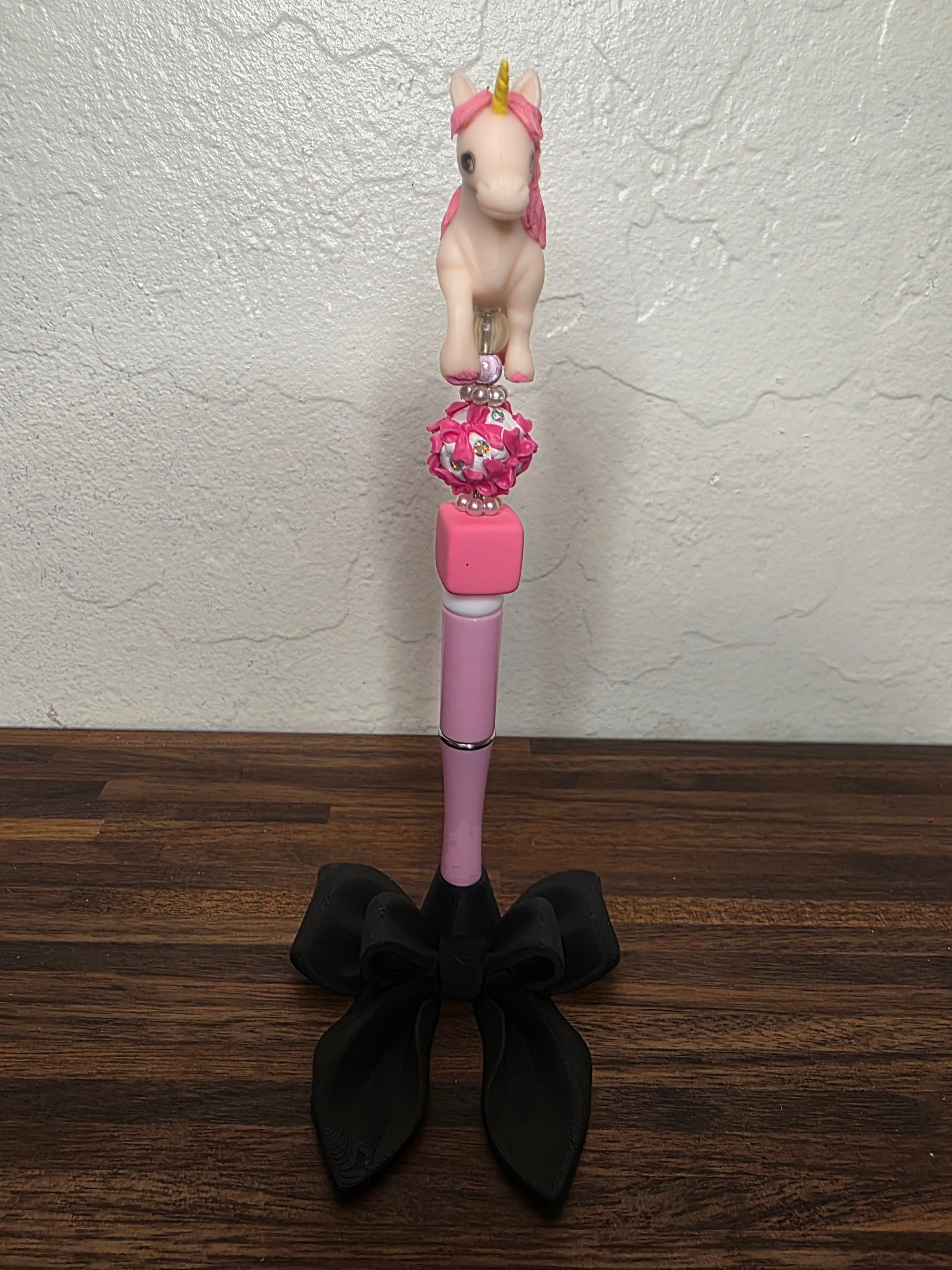 Unicorn Figurine Beaded Pen II
