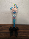 Blue Unicorn Figurine Beaded Pen